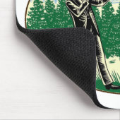 ABE LINCOLN: SASQUATCH HUNTER - Funny Bigfoot Logo Muismat (Hoek)