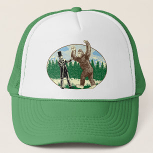 ABE LINCOLN: SASQUATCH JAGER - Grappig Logo Trucker Pet