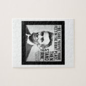 Abe Lincoln & "Sta vast" citaat Legpuzzel (Horizontaal)