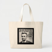 Abe Lincoln & "StandFirm"-prijsopgave Grote Tote Bag (Voorkant)