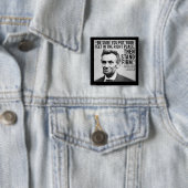 Abe Lincoln & "StandFirm"-prijsopgave Vierkante Button 5,1 Cm (In situ)