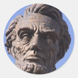 Abe Lincoln-Stickers Ronde Sticker