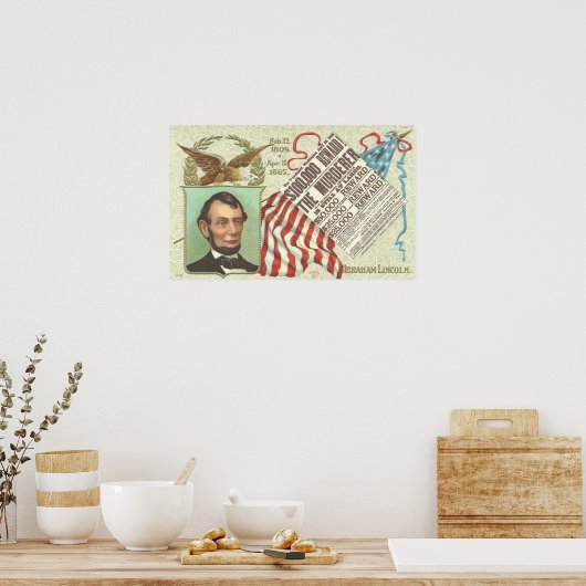Abe Lincoln Vintage Poster (Keuken)