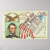 Abe Lincoln Vintage Poster (Voorkant)