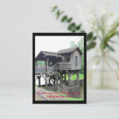 Abe Lincoln werkte hier Briefkaart (Staand voorkant)