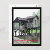 Abe Lincoln werkte hier Briefkaart (Voorkant / Achterkant)