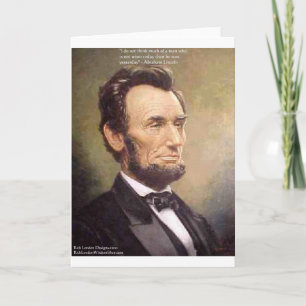 Abe Lincoln "Wijzer" Citaat Cadeaus T-shirts Kaart
