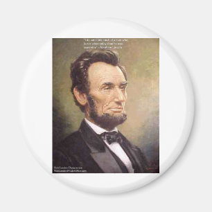 Abe Lincoln "Wiser" Citaat Cadeaus T-shirts Kaarte Magneet