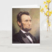 Abe Lincoln "Wiser" Quote Gifts T - shirts Kaart e (Gele Bloem)