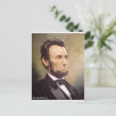 Abe Lincoln "Wiser" Quote Gifts T - shirts Kaart e (Staand voorkant)