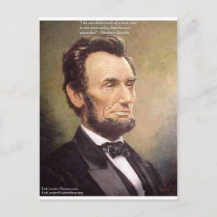 Abe Lincoln "Wiser" Quote Gifts T - shirts Kaart e