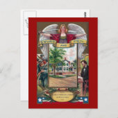 Abe Lincoln's Springfield Home Vintage Briefkaart (Voorkant / Achterkant)