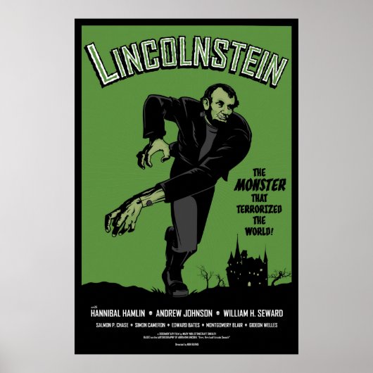 Abe Lincolnstein. Abraham Lincoln Frankenstein Poster (Voorkant)