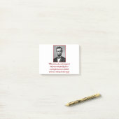 Abe-Malice-towards-none Post-it® Notes (Op bureau)