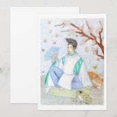 Abe no Seimei originele kunstwerk Bedankkaart (Voorkant / Achterkant)