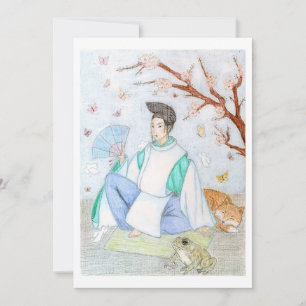 Abe no Seimei originele kunstwerk Bedankkaart