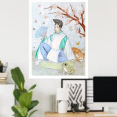 Abe no Seimei originele kunstwerk Poster (Thuiskantoor)