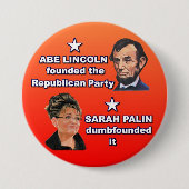 Abe & Sarah Ronde Button 7,6 Cm (Voorkant)