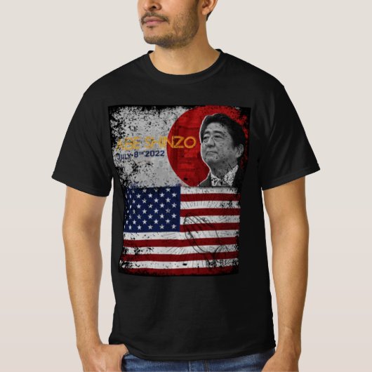 Abe shinzo retro t-shirt (Voorkant)