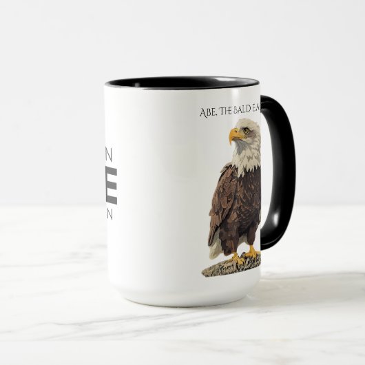 Abe the Bald Eagle Mug Mok (Voorkant rechts)