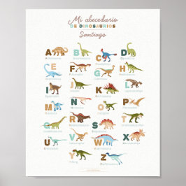 Abecedario Dinosaurios (Spanje) Poster