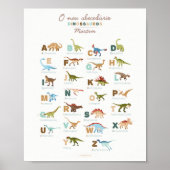 Abecedário Dinossauros (Portugees) Poster (Voorkant)