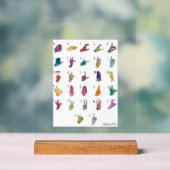 ABECEDARIO LENGUA DE SIGNOS ACRYL BORD (Neutraal)