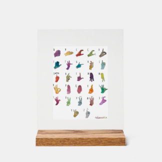 ABECEDARIO LENGUA DE SIGNOS ACRYL BORD