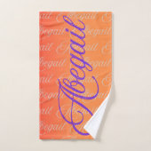 Abegail Herhalende Naam Patroon Bad Handdoek (Handdoek)
