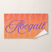 Abegail Herhalende Naam Patroon Bad Handdoek (Handdoek)
