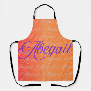 Abegail Herhalende Naam Patroon Schort