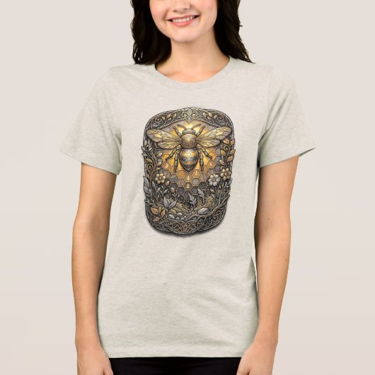 Abeja Tri-Blend shirt (Voorkant)