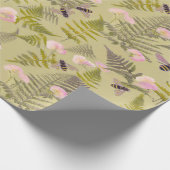 Abejas y hojas de helecho cadeaupapier (Hoek)