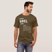 Abel Definition Name Abel T-shirt (Voorkant volledig)