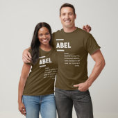 Abel Definition Name Abel T-shirt (Unisex)