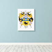 Abel Family Crest Canvas Afdruk (Insitu (Houten vloer))