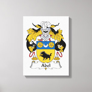 Abel Family Crest Canvas Afdruk