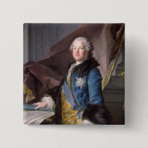 Abel Francois Poisson Marquis de Marigny, 1755 Vierkante Button 5,1 Cm