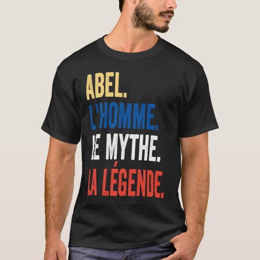 Abel het Man de Myth de Idee van de Legende T-shirt (Voorkant)