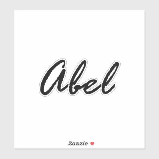 Abel-naam Sticker (Vel)