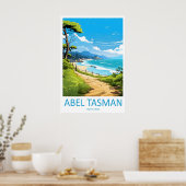 Abel Tasman Coastal Track Reispark Poster Ski (Keuken)