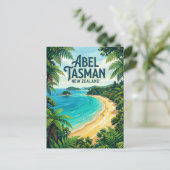 Abel Tasman-kust Nieuw-Zeeland Briefkaart (Staand voorkant)