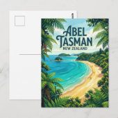 Abel Tasman-kust Nieuw-Zeeland Briefkaart (Voorkant / Achterkant)