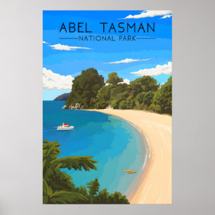 Abel Tasman Nationaal Park Nieuw-Zeeland Reizen Poster
