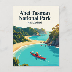 Abel Tasman National Park, Nieuw-Zeeland, kanoër Briefkaart
