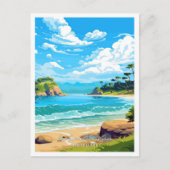 Abel Tasman National Park - Reisillustratie Briefkaart (Voorkant)