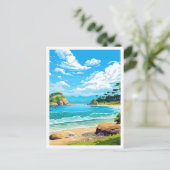 Abel Tasman National Park - Reisillustratie Briefkaart (Staand voorkant)