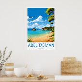 Abel Tasman National Park Vintage Reisposter Poster (Keuken)