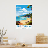 Abel Tasman Nationale Poster Reizen Park Ski (Keuken)