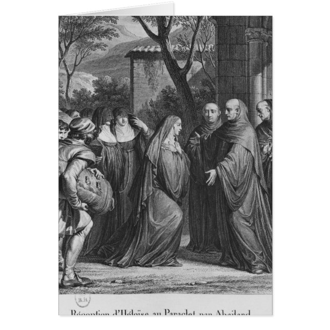 Abelard verwelkomt Heloise in Paraclete (Voorkant)